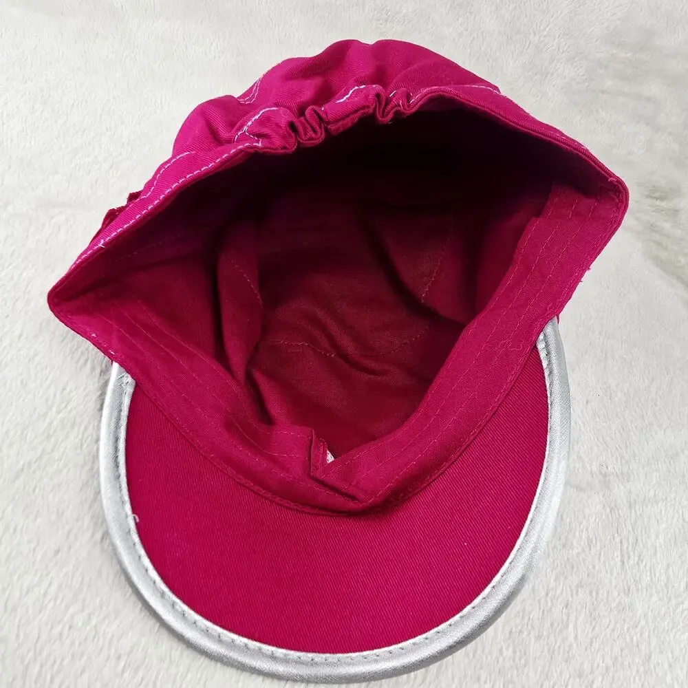 Lot Of 3 Hannah Montana Disney Black Pink Cadet Style Girls Cap Hat Vintage Y2K